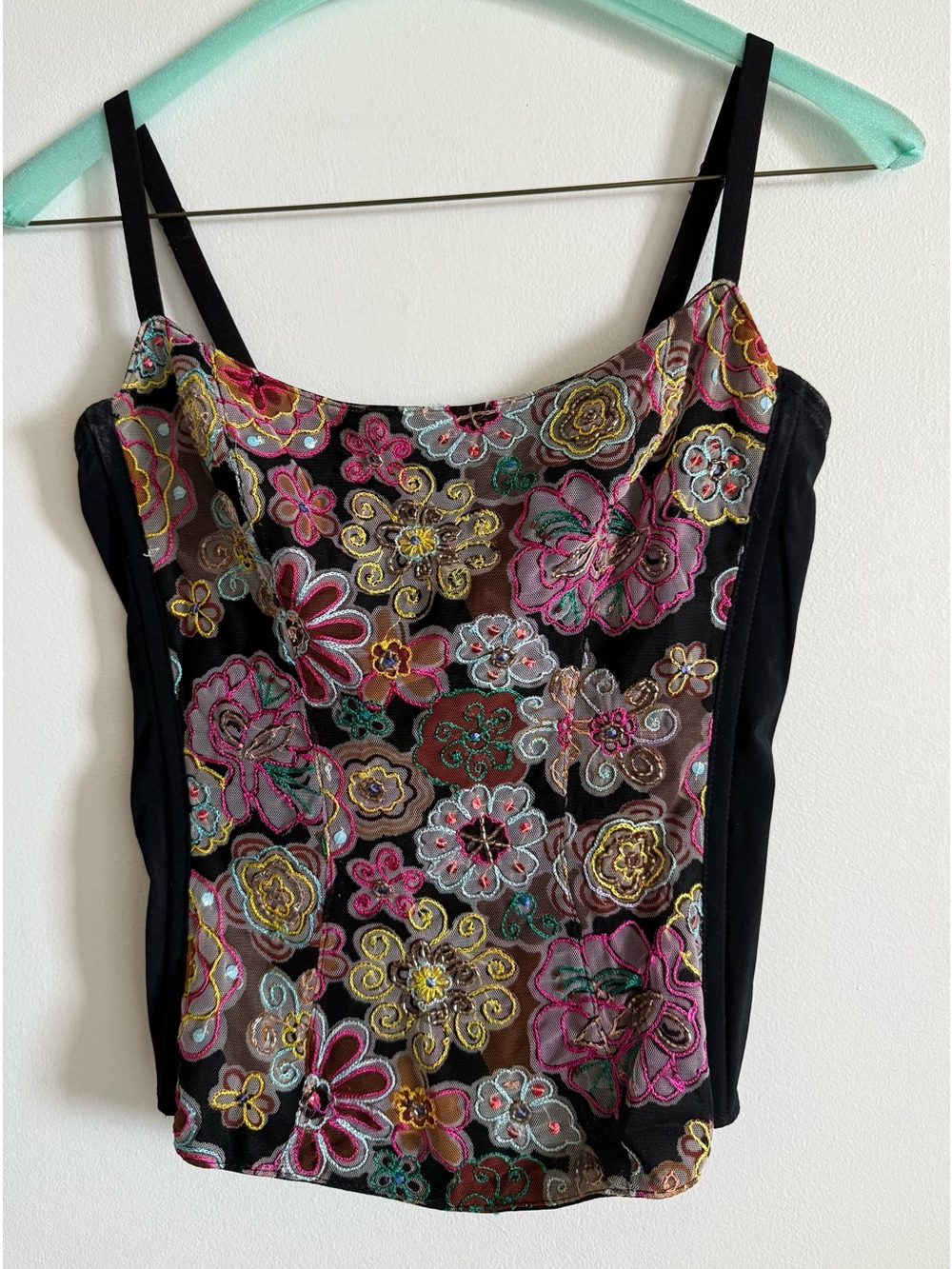 On Gossamer black corset top Size Medium